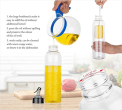 1-liter transparent plastic bottle for oil, easy to use anRV ENTERPRISES.